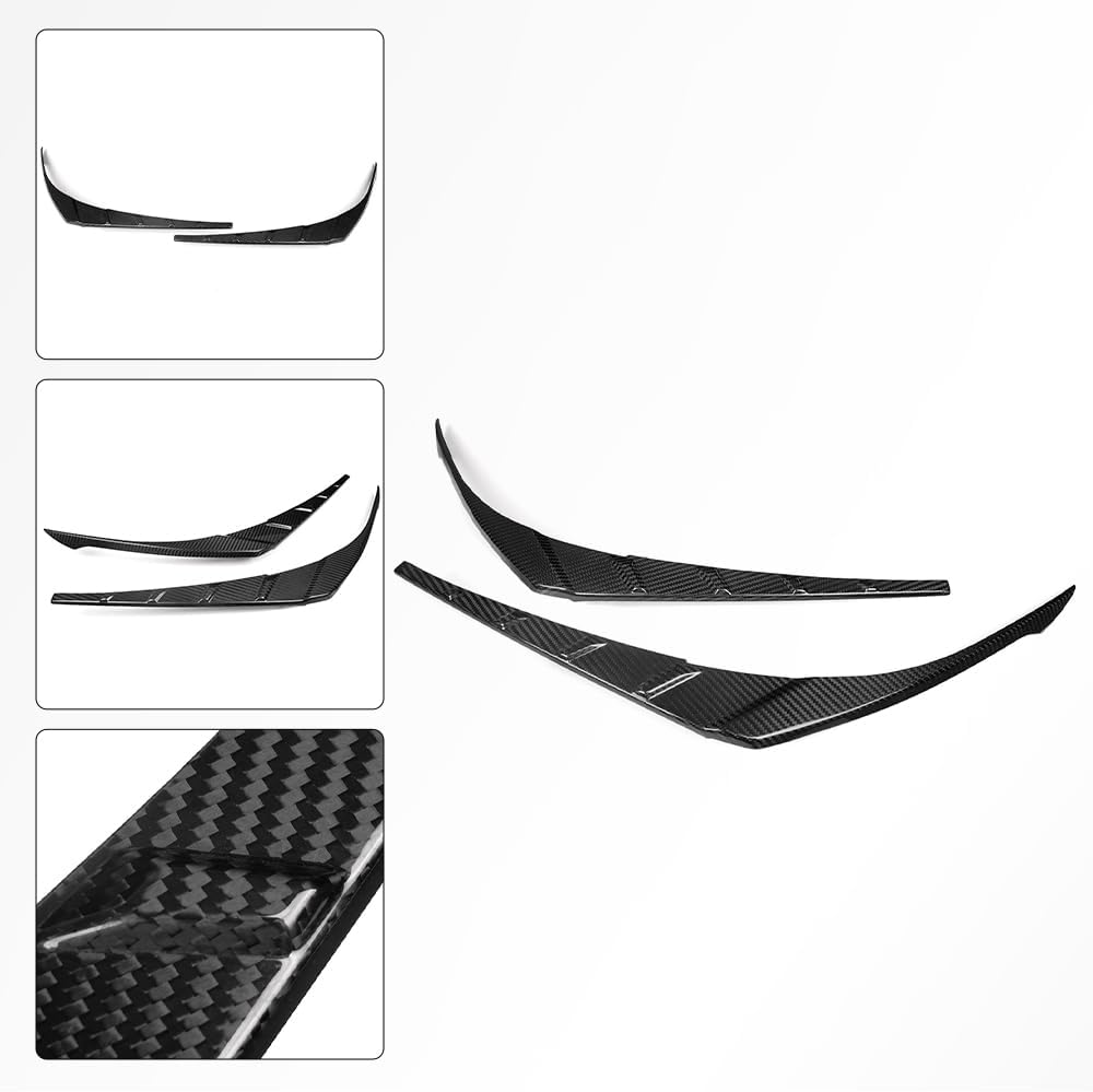 Jogon Carbon Fiber Tail Light Trim for LC LC500 LC500h 2018 2019 2020 2021 2022 2023 2024 2025 2026, Rear Brake Light Molding Strip (Glossy CF)