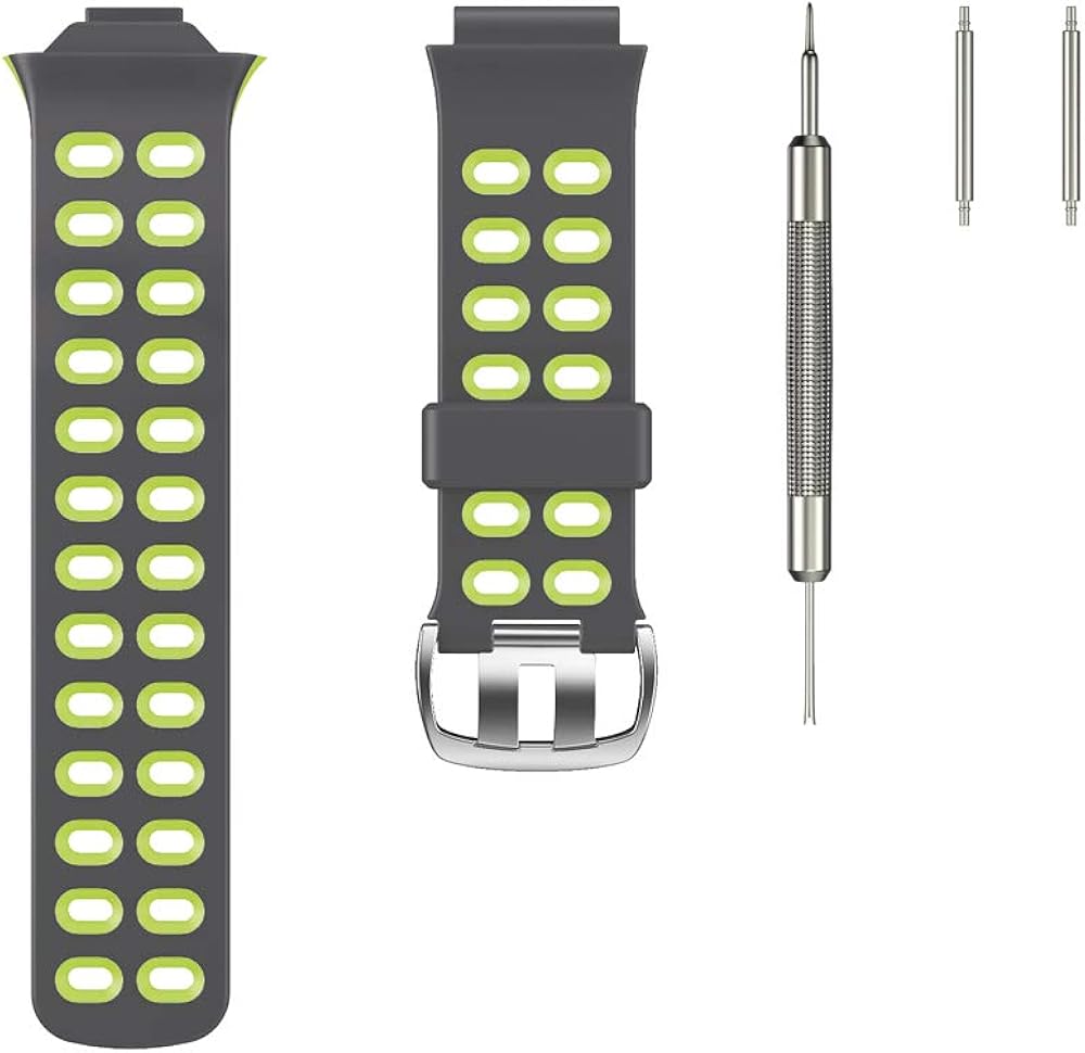WIIKAI Replacement Silicone Strap for Garmin Forerunner 310XT Replacement Watch Bands, Turquoise Green - Image 4