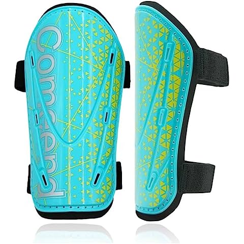 Comeend Soccer Shin Guards (S, Green) Cover