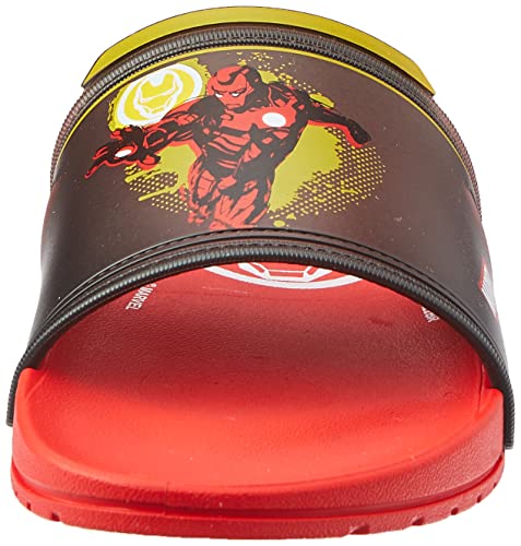 Sandália Marvel Hero Squad, Grendene Kids, Criança Unissex, Vermelho/Preto/Branco, 26/27