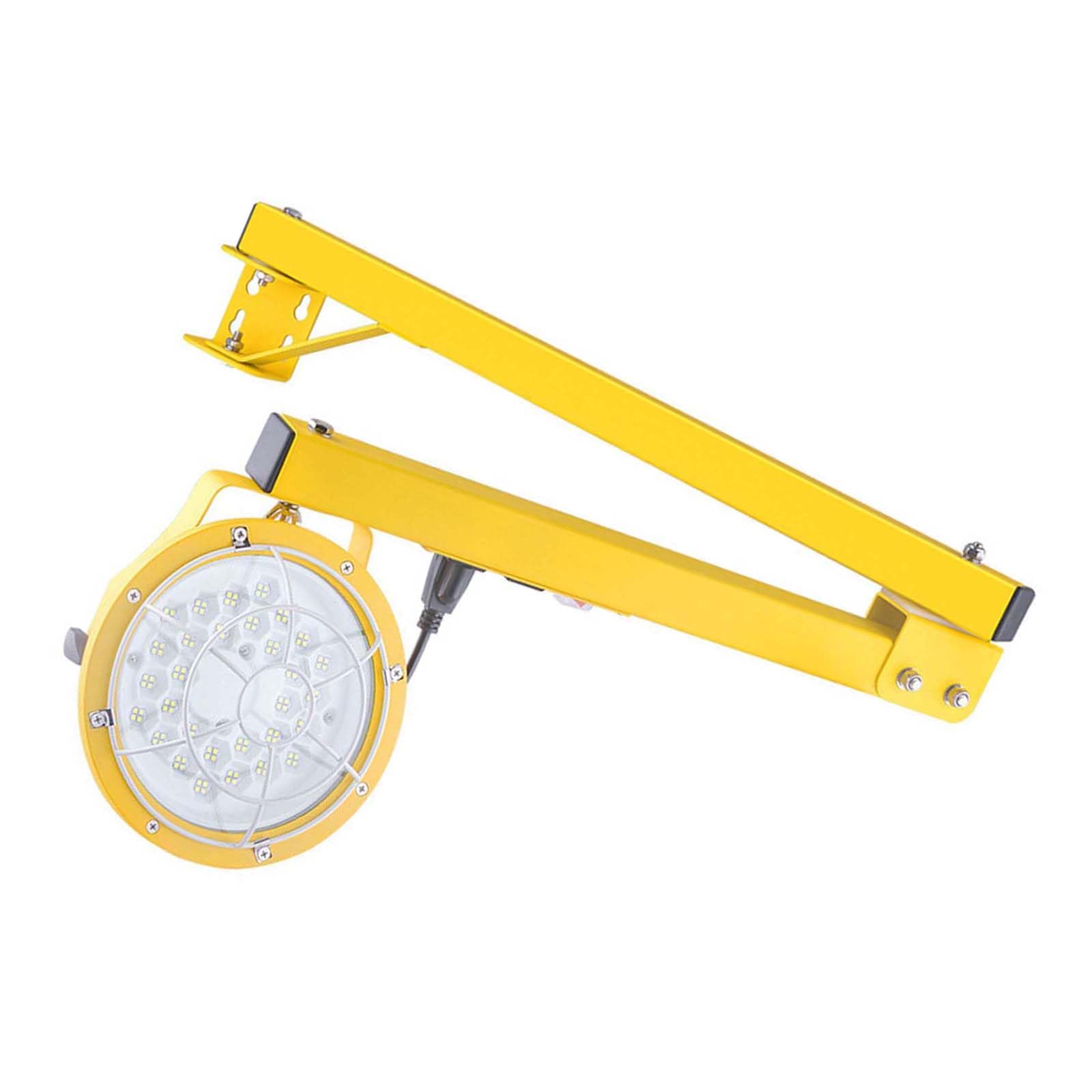 Lampa dokująca LED z głowicą stalową obrotowa 360° 50W | Składana jednoramienna wodoodporna IP65 kąt wiązki do przyczep doków magazynów i kontenerów