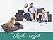Petlo Orthopedic Pet Sofa Bed - Dog, Cat or Puppy Memory Foam Mattress Comfortable Couch for Pets with Removable Washable Cover (Small - 27