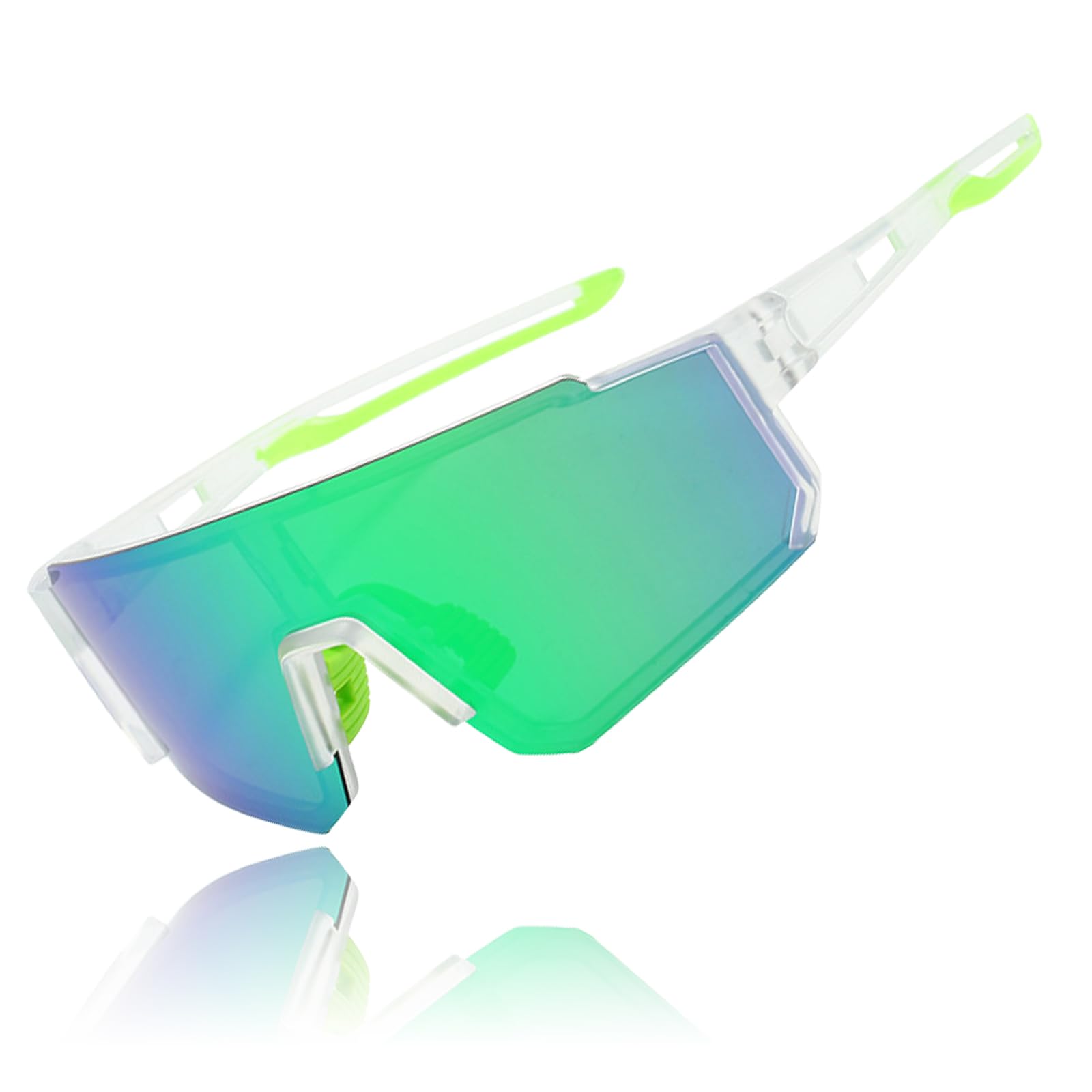 Lunettes de soleil de sport rapides Hommes Femmes Lunettes de soleil polarisées Lunettes de vélo Lunettes de course pour VTT Vélo de course Vélo de ski Course à pied avec UV400 Lunettes