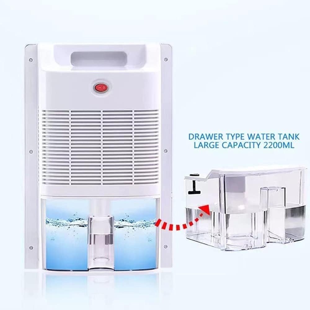 Mini Electric Moisture Absorber, Compact Deshumidificador, Electric Upgrade Dehumidifier Auto-Off Absorbing Air Dryer LED Display 1500Ml Create a healthy and comfortable environment