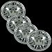 Chrome 17" Bolt on Hub Cap Wheel Covers for Chrysler 300 - Set of 4