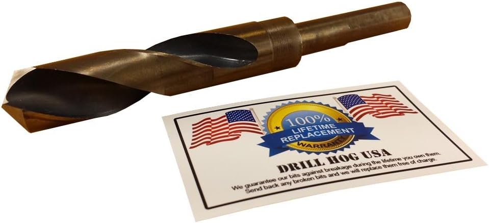 Drill Hog USA 13/16" Drill Bit 13/16" Silver & Deming Bit HI-Molybdenum M7