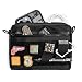 TACTICAL GEEK EDC Pouch Organizer, Nylon Multi-Functional Utility EDC Bag, Multi-Purpose Molle EDC Gadget Organizer, Multitools Pocket Organizer for Daily Carry Black