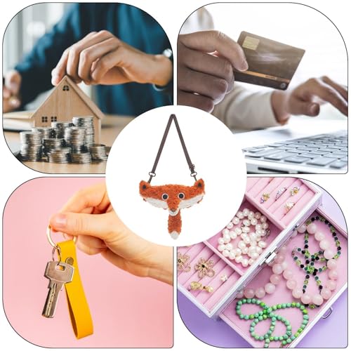 Messenger Bag for Women - Stylish Plush Animal Fox Sling Pouch for Woman,Fashionable Stuffed Fox Tote Bag for Daily Commuting, Weekend Trips, Single Attribute, Refer to description4