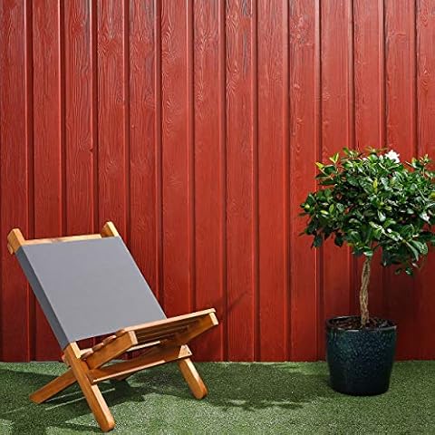 Swedish Red Timber Cladding (6 Pack) 1.72m2 Tongue and Groove Secret Fix Profile Shiplap 19x146mmx2.357mtr for Both Horizontal or Vertical Cladding Cover