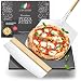Produktbild Pizzastein schwarz für Backofen & Gasgrill inklusive Pizzaschieber, Pizzamesser und Rezeptheft, Pizzastein aus Cordierit, für knusprige italienische Pizza, Pizzastone Set, rechteckig