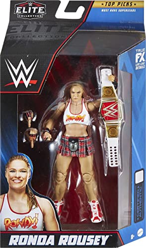 Wwe Action Figures, Top Picks Elite Ronda Rousey Figure, 6-Inch, Collectible Wwe Toys #TOP5