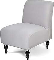 Vista 37 de Liykimt Funda de Silla de Acento Sin Brazos, Funda de Silla Deslizante de Tela Elástica de Spandex Extraíble para Sillas Sin Brazos, Protector