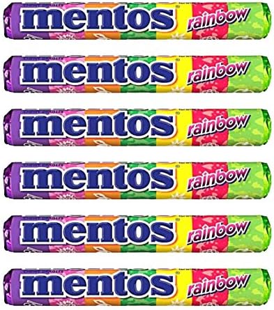 Mentos Rainbow Chewy Dragees Pack of: 6, x 29 g