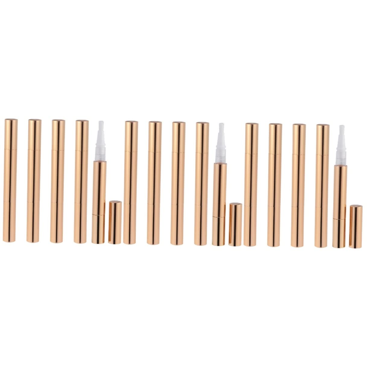KALLORY 15pcs Lip Gloss Nail Oil Cuticle Care Liquid Foundation Bottle Nail Polish Rotate Pen Lip Gloss Tube Dispenser Bottle