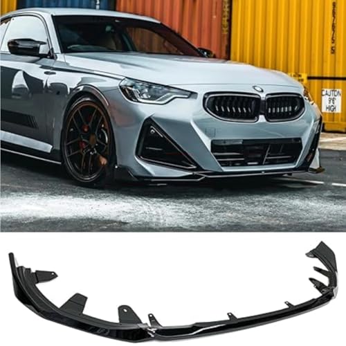 CARIG �t�����g�X�|�C���[ 2022-2025 BMW G42 �N�[�y 220i 230i M240i �Ԏ��p �t�����g���b�v MP�X�^�C�� ���b�v�X�|�C���[ �O���X�u���b�N �t�����g�o���p�[ ABS�� �h���ς�