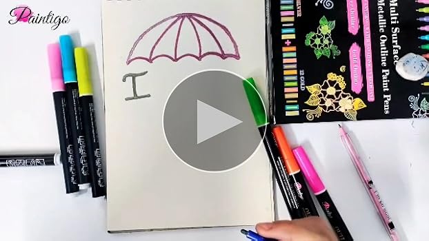 Crayola Markers 24-Color Shimmer Doodle Markers Double Line