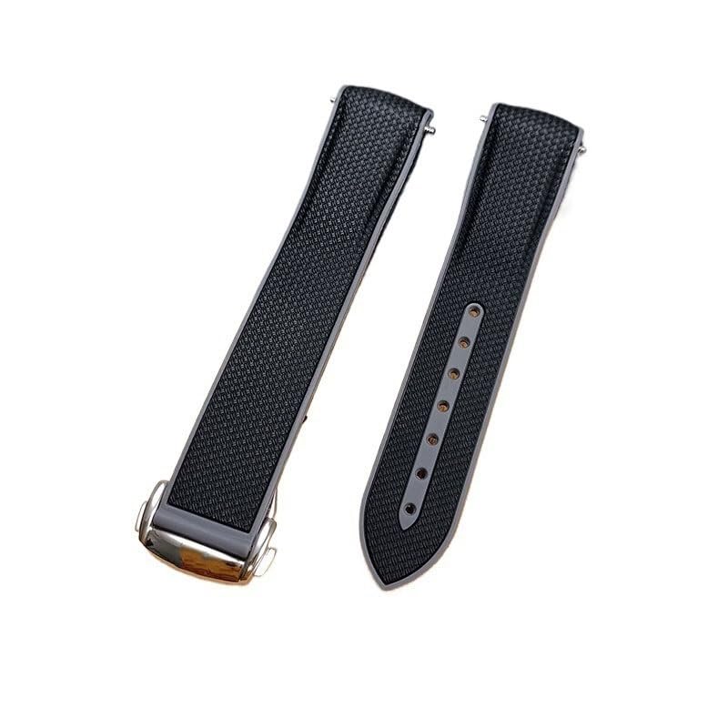 Bracelet caoutchouc étanche pour montre Omega Seamaster 300