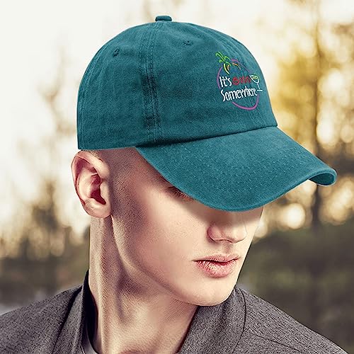 Gorra baseball ODCRAT Cyan Blue unisex miniatura 4