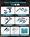 Seesii 21V Cordless Drill Tool Kit - 190Pcs Power Tool Combo Set, Hand Tool Kit with Toolbox, Electric Drill Driver for Home Hand Repair DIY
