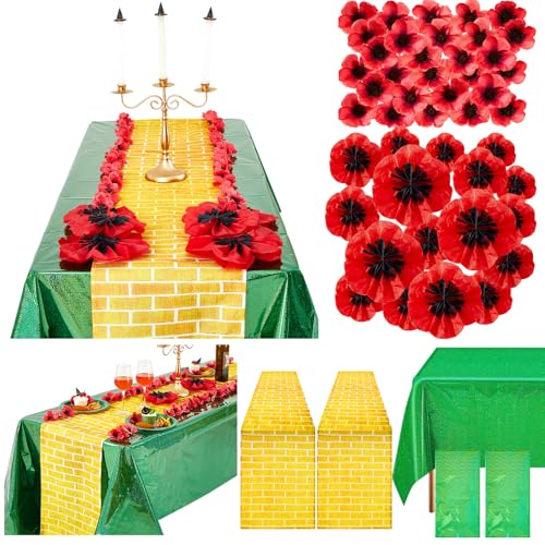 FineCheer 96 Pcs Witch Party Decoration Yellow Brick