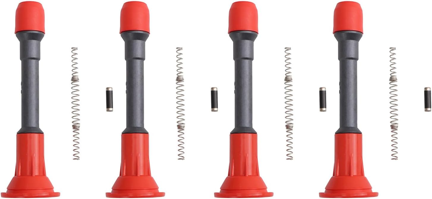 TRQ Ignition Coil Boot Set Red Performance Compatible with 2007-2013 Nissan Altima 2009-2014 Cube 2013-2014 NV200 2008-2013 Rogue 2014-2015 Rogue Select 2008-2012 Sentra 2007-2015 Versa Versa Note