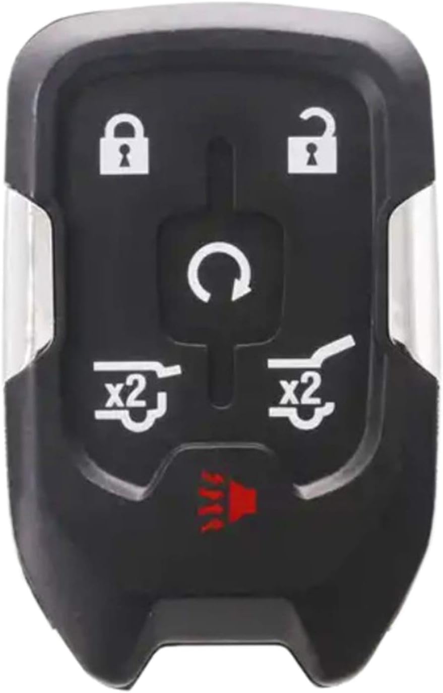 Smart Key Fob for 2015-2020 Chevy Suburban/Tahoe/GMC Yukon + Yukon XL 315MHz Keyless Entry Remote Key Fob HYQ1AA (with Chip, 6 Button)
