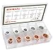 106 PCS Copper and Aluminum Crush Wahser Assortment, Oil Drain Plug Gasket Seal Assortment - 10mm 12mm 14mm 16mm 18mm