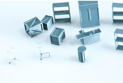 MRY-SFW 1/72 Miniature Scene Railway Landscape Market/Store Parts Set