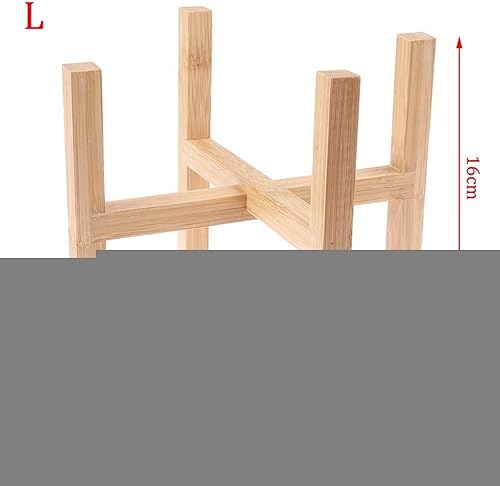 Miniatura 2 de CHDHALTD - Soporte para macetas de madera resistente y con soporte para bonsái