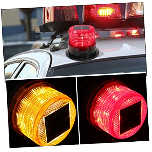 CAXUSD 2 Unidades Luz De Aviso Do Telhado Luzes Estroboscópicas Solares Luzes Do Veículo De Emergênc