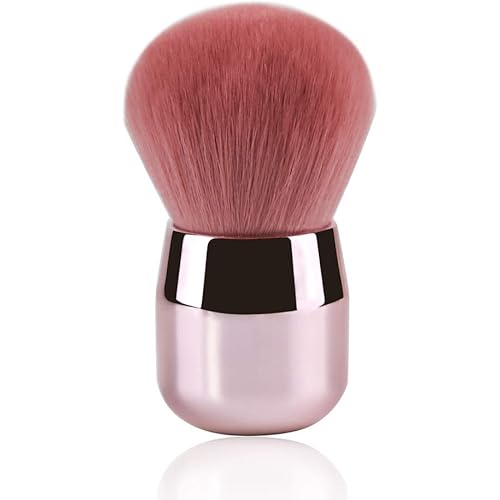 Foundation Brush,Daubigny Large Pink Powder Brush Flat Arched Premium Durable Kabuki Makeup Brush Perfect For Blending Liquid,Cream and Flawless Powder,Buffing, Blending,Concealer …