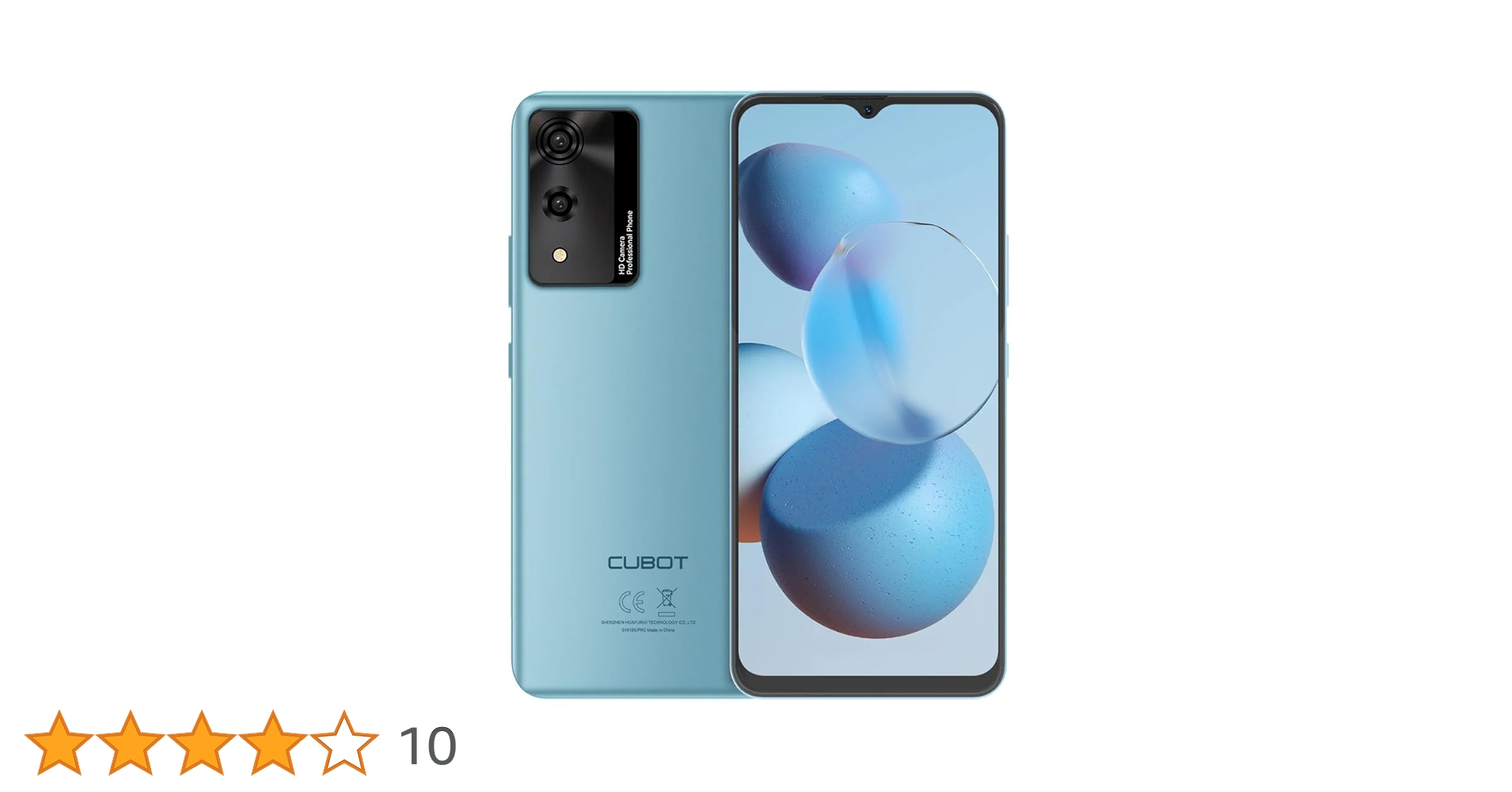【新品未使用】CUBOT A10 SIMフリースマートフォン 本体 ブルー CUBOT A10, Smartphone Android 14, 6.56 Polegadas 90Hz, 12GB
