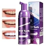 50ml Mousse Sbiancante Per Denti,Mousse per Cura e Pulizia Dentale,Schiuma Detergente Per Denti Ridurre le Macchie Superficiali,un sorriso brillante,Facile da Usare