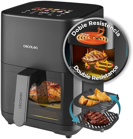Cecotec Freidora de Aire sin Aceite de 4L con Doble Resistencia, ...