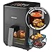 Cecotec Friggitrice ad Aria 4L - Air Fryer Cecofry&Grill Duoheat 4000. 1900W, 3in1: Friggitrice, Grill, Piastra. 10 Menù, Doppia Temp 40-200°C, Cottura uniforme e veloce, Cucina sana e gustosa