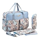 Haobing Moderne Wickeltasche 2pcs Geräumige Baby Tasche Reise...