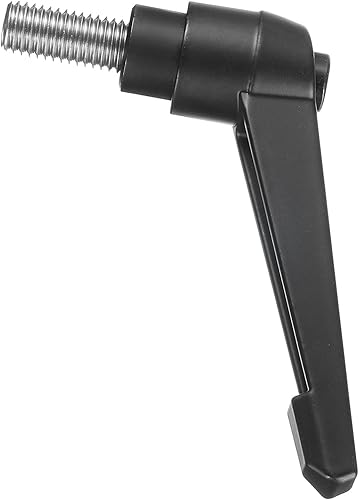 Miniatura 203 de uxcell Palanca de sujeción ajustable M8 x 1.181 in métrica 304 acero inoxidable macho roscado perillas de mano con botón de trinquete giratorio