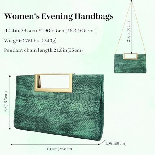 Image of Gets Clutch Purses for Women PU Leather Evening Handbag for Formal Wedding Party Clutches Small Crossbody Bag with Chain