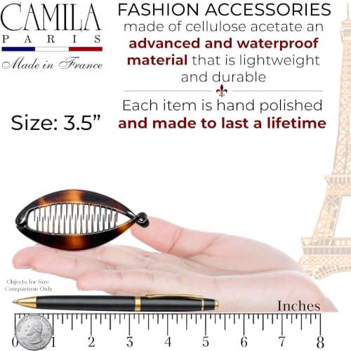 Camila Paris MP78 2 Pack Extra Small Banana Clips for Thin Hair, 3.5 Inch by Camila - Used condition - Image 3