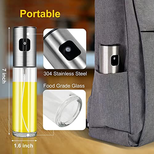 Oil Sprayer For Cooking, Olive Oil Mister Spray Glass Bottle For Air Fryer Bbq, Salad, Kitchen, Baking, Roasting, Grilling - 100Ml #TOP2