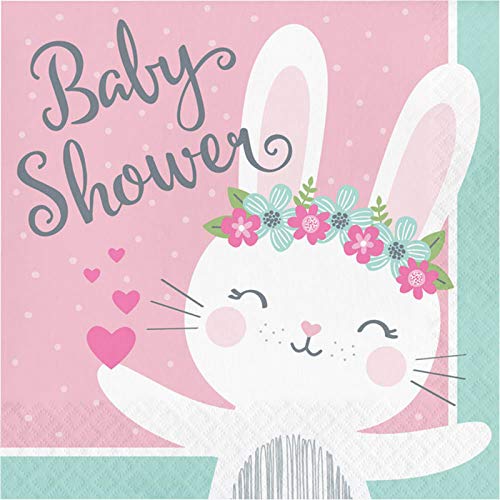 Creative Converting Pastel Bunny Baby Shower Luncheon Napkins 16pcs
