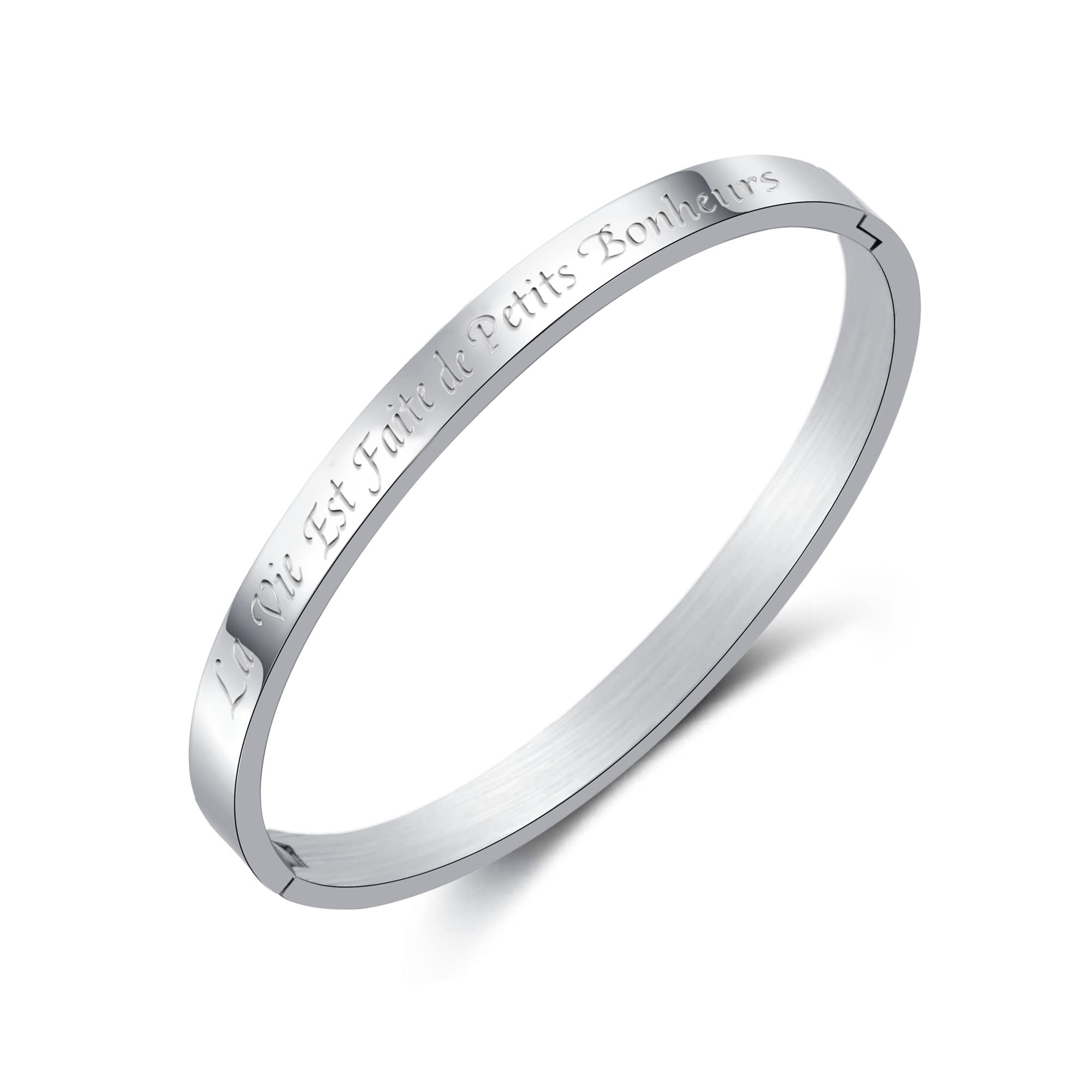 Bracelet en Acier Inoxydable Personnalisé pour Femme