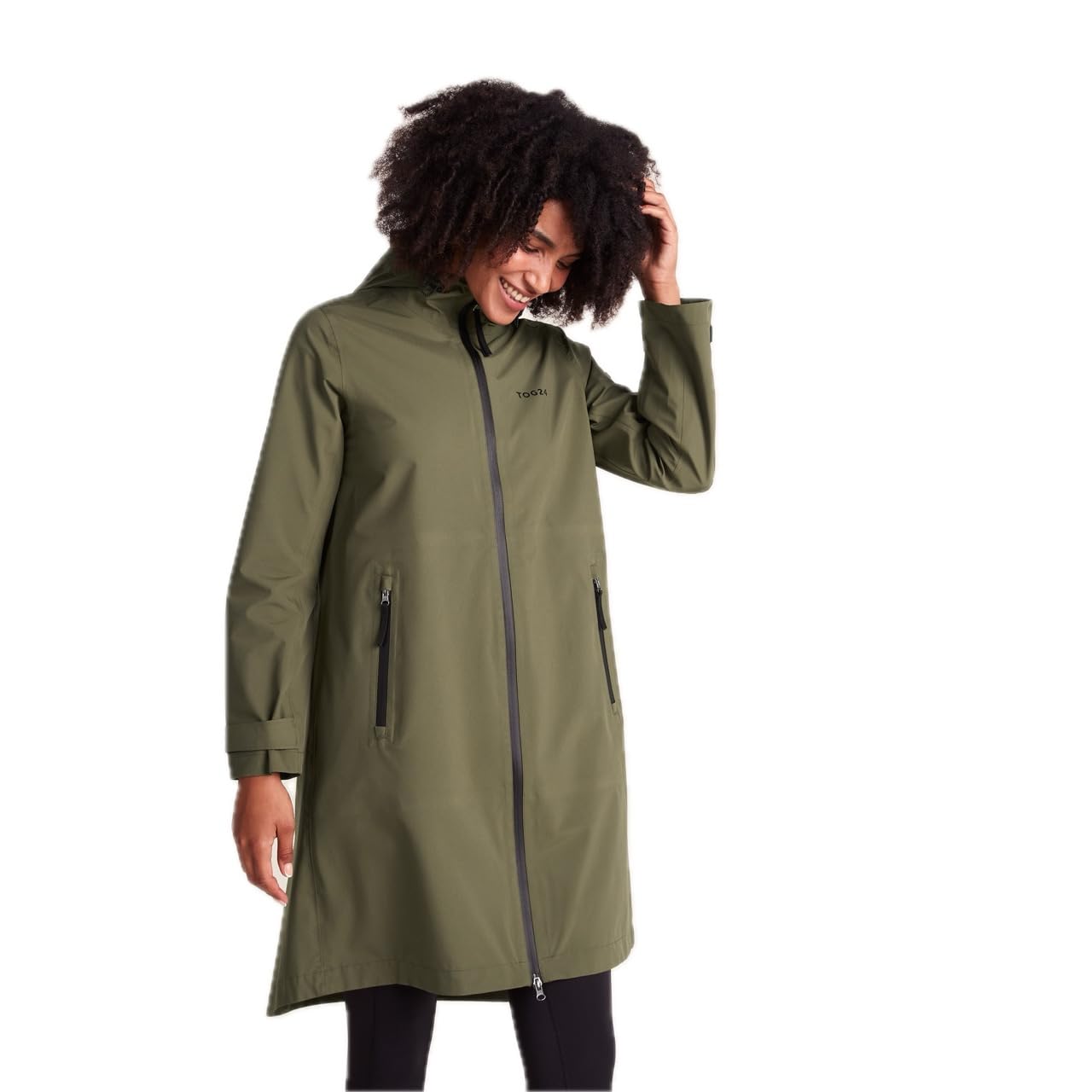 TOG24 Nova Womens Breathable Waterproof Jacket, Hood Rain Zip | 100% Polyester, Coat, Water-repellent finish, Pockets, School
