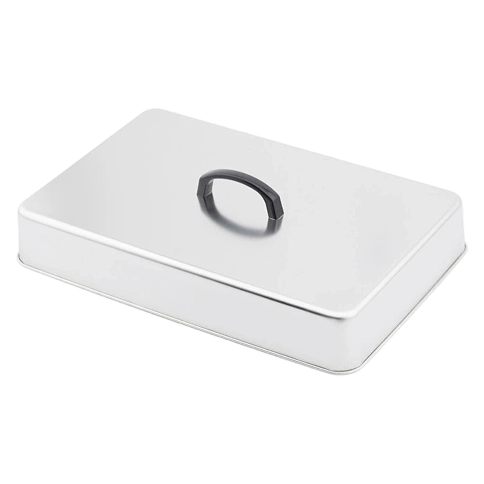 Housse de barbecue carrée antirouille en inox pour grill de camping et jardin rigide
