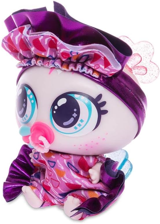 Miniatura 4 de Nerlie Ropa Neonate Aquanerlie Aquamerito Ropa de ropa Brillante Morado y Rosa Moden Motiff Motiff Romper y Sombrero KSI-Merito Glu Glu por