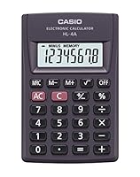 Casio HL-4A Taschenrechner Anthrazit Display (Stellen): 8 batteriebetrieben (B x H x T) 56 x 9 x 87m, 1 Stück