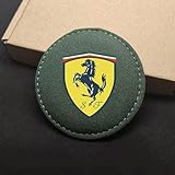 OUSAWV Lot de 2 Dessous de Verre pour Voiture pour Ferrari Roma Portofino F8 GTC4Lusso 488 FF F12 California 458 F430, Porte-gobelet Accessoires d'intérieur de Voiture,D