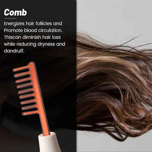 Lalano`S Cosmetics - Dispositivo Per Il Trattamento Cosmetico 4 In 1, Ad Alta Frequenza, Elettrodi Ad Alta Frequenza, Per Tonificare Il Viso, Rimuovere Punti Neri, Pulizia Pori, Trattamento Acne, - 6
