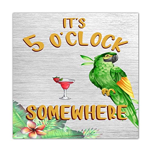Plaque en bois pour chambre enfant et décoration primitive moderne été flamant rose