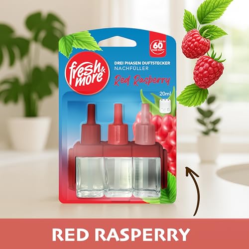 Fresh & More Nachfüller für 3Volution Duftstecker, Red Raspberry, 3x 20ml